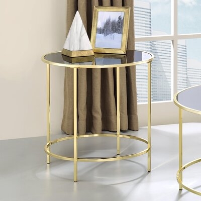 Enise Glass Top End Table - Image 0