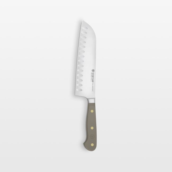 Wusthof Classic Color Velvet Oyster 7" Santoku Knife - Image 0