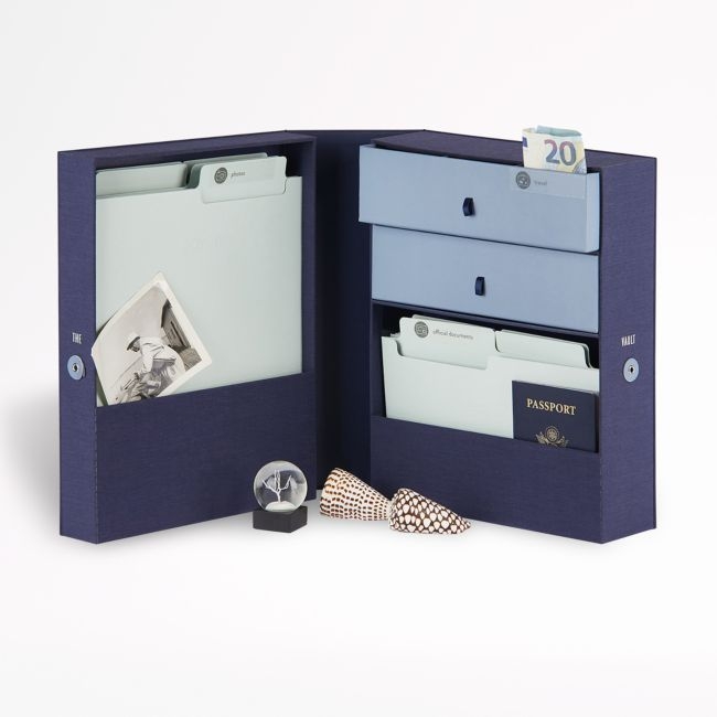 The Vault All-in-One Blue Desk Organizer - Image 0