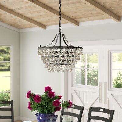 Karsyn 6 - Light Unique / Statement Tiered Chandelier with Crystal Accents - Image 0