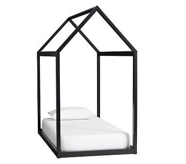 Camden House Bed, Twin, Black, Standard UPS Delivery - Image 0