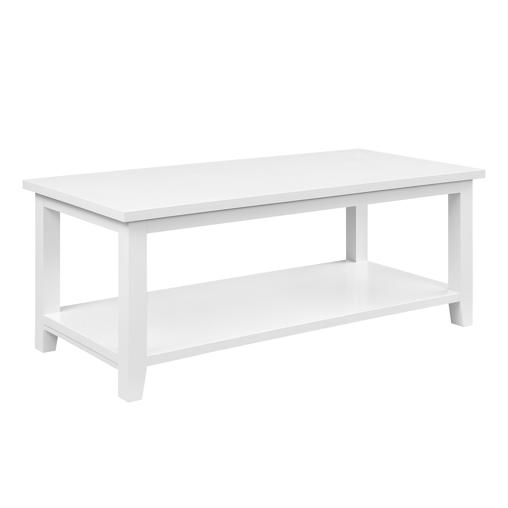 48" Wood Coffee Table - Solid White - Image 0