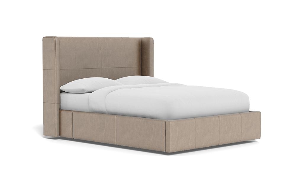 Graham Leather Upholstered Bed with Storage Option - Image 1