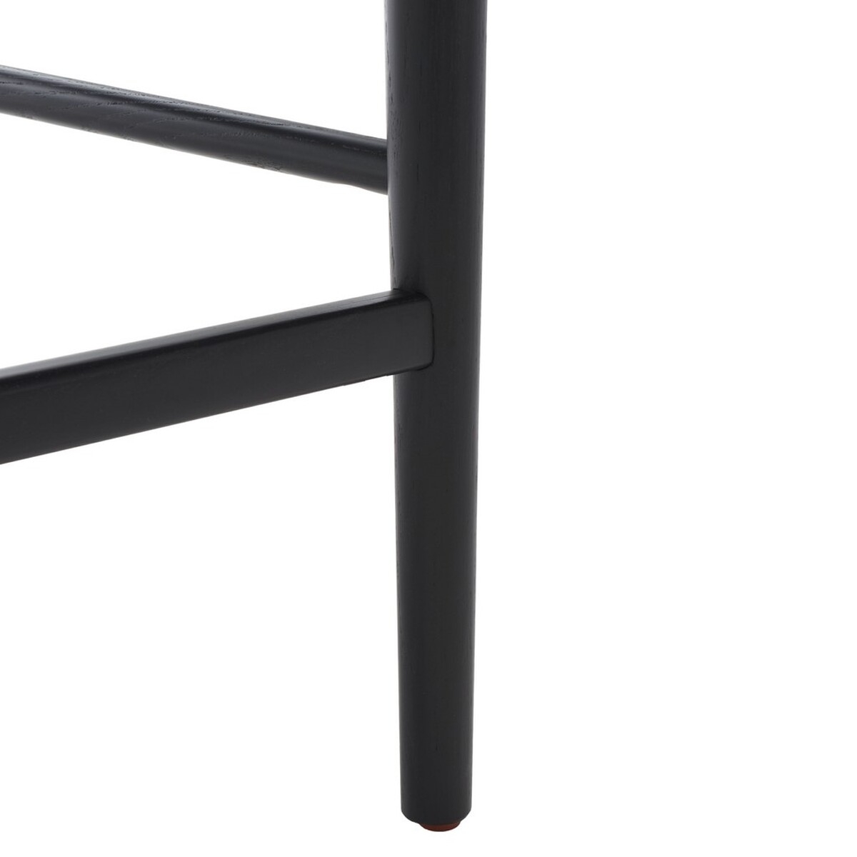 Laycee Linen And Wood Counter Stool - Black/White - Image 3