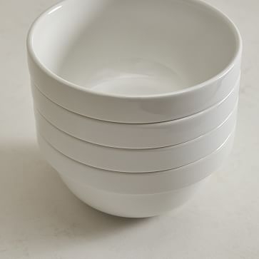 Utility Dinnerware Cereal Bowl White, Set of 4 - Image 3