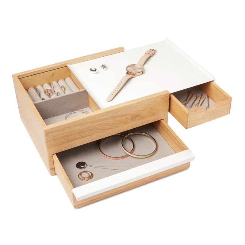 Umbra Stowit White and Neutral Jewelry Box Storage - Image 4