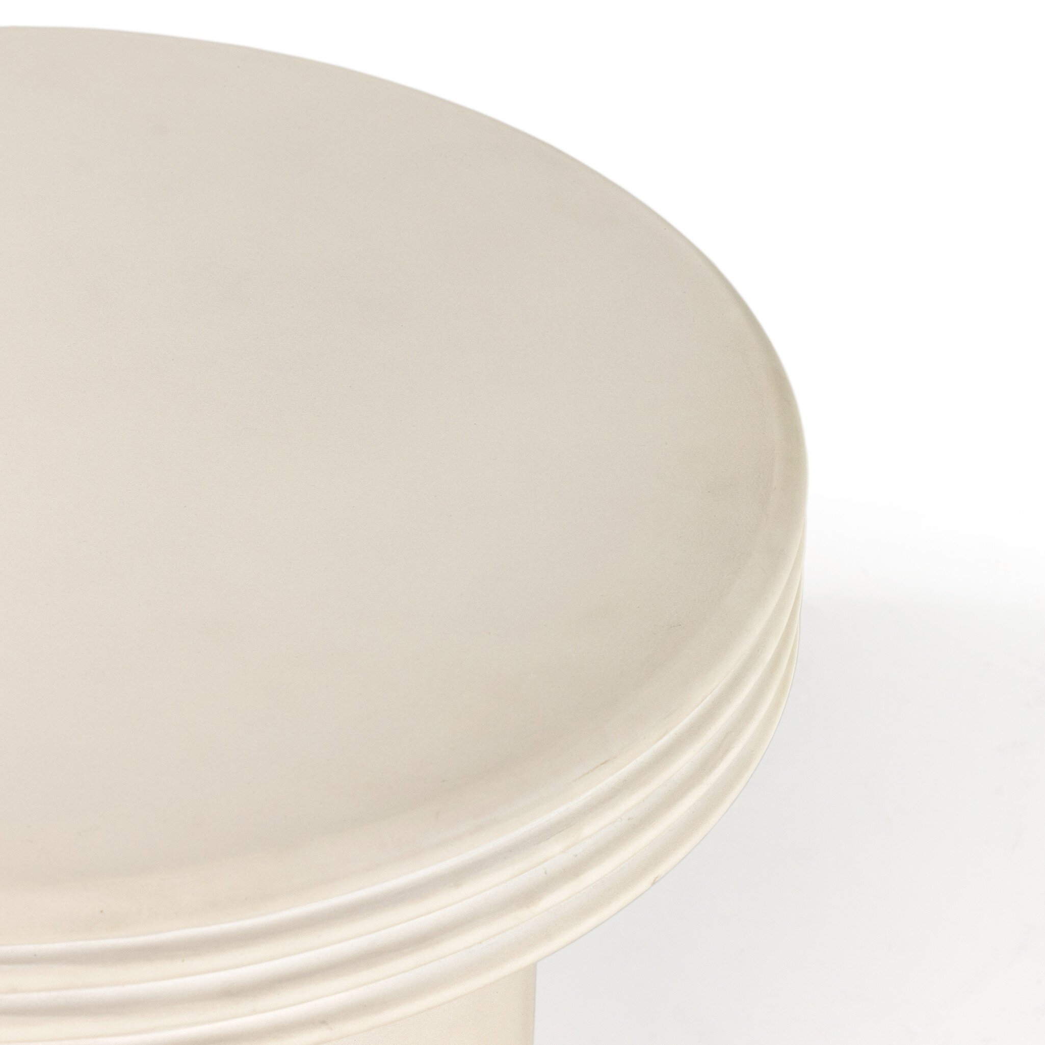 Grecia Outdoor End Table Set - White Concrete - Image 8