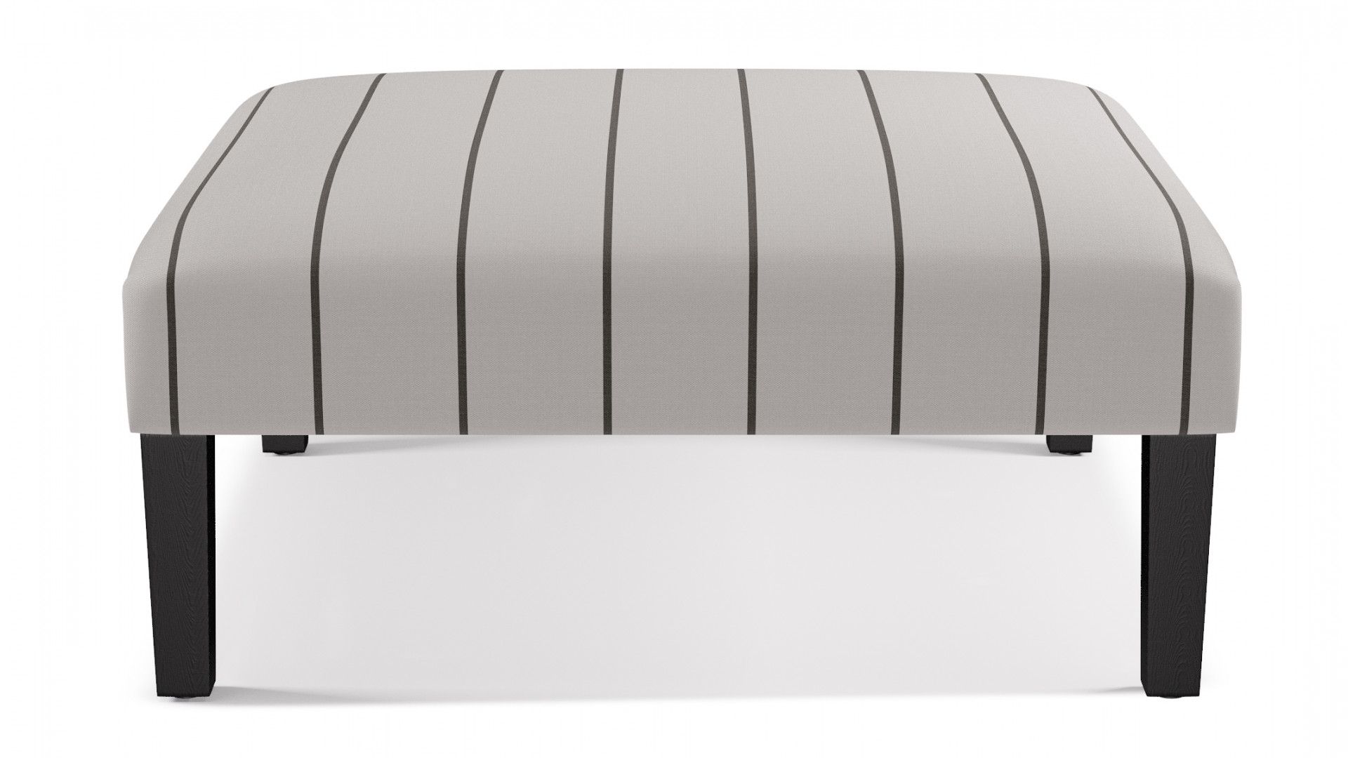 Cocktail Ottoman | Stripe In Ink - Image 0