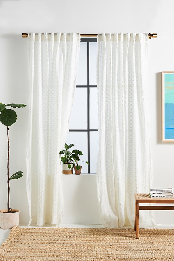 Minna Curtain By Anthropologie in Beige Size 50X84 - Image 0