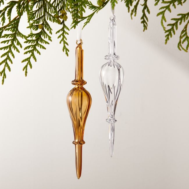 Loire Handblown Glass Christmas Tree Ornaments - Thumbnail 2