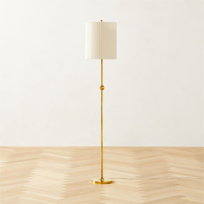Marceau Boule Polished Brass Floor Lamp - Image 0
