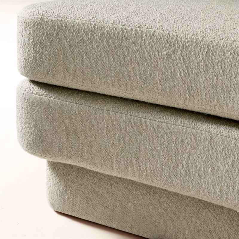 Desmond 98" Curved Grey Boucle Dining Banquette - Image 6