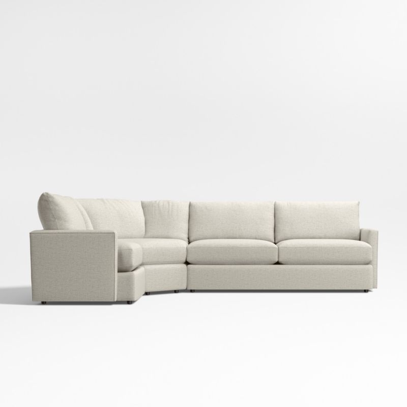 Lounge Classic 3-Piece Wedge Sectional Sofa - Image 2
