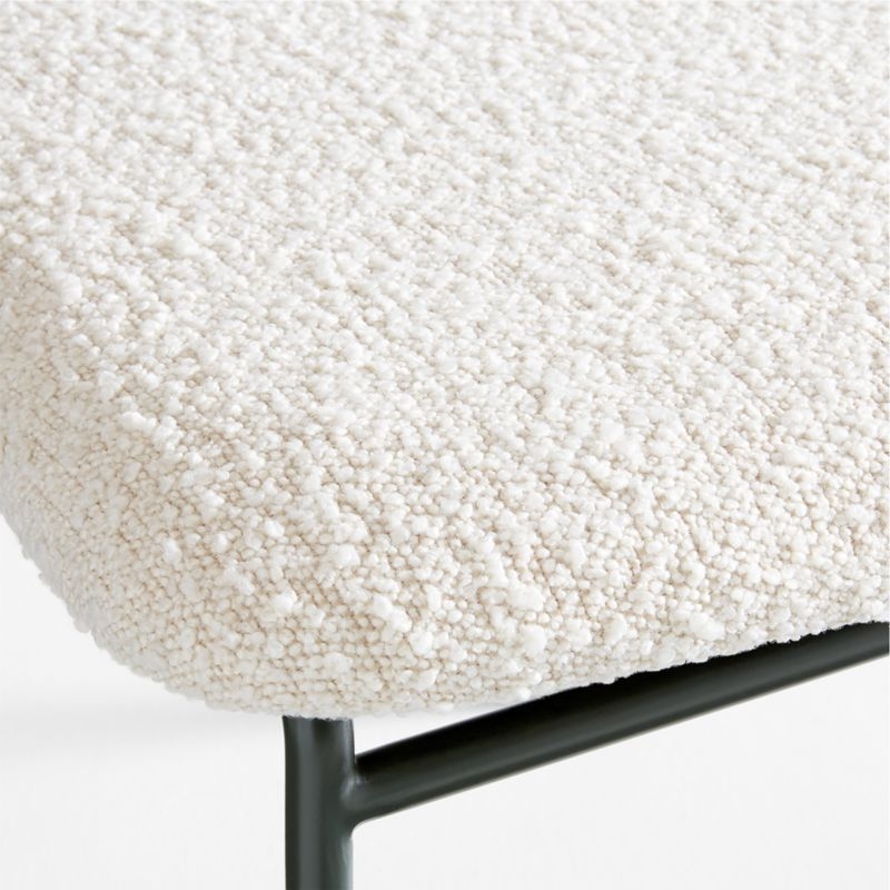 Casey Walnut Wood and Boucle Kids Desk Chair - Image 5