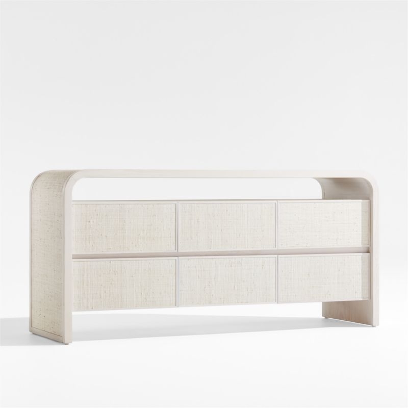 Rica Grasscloth 6-Drawer Dresser by Leanne Ford - Image 1