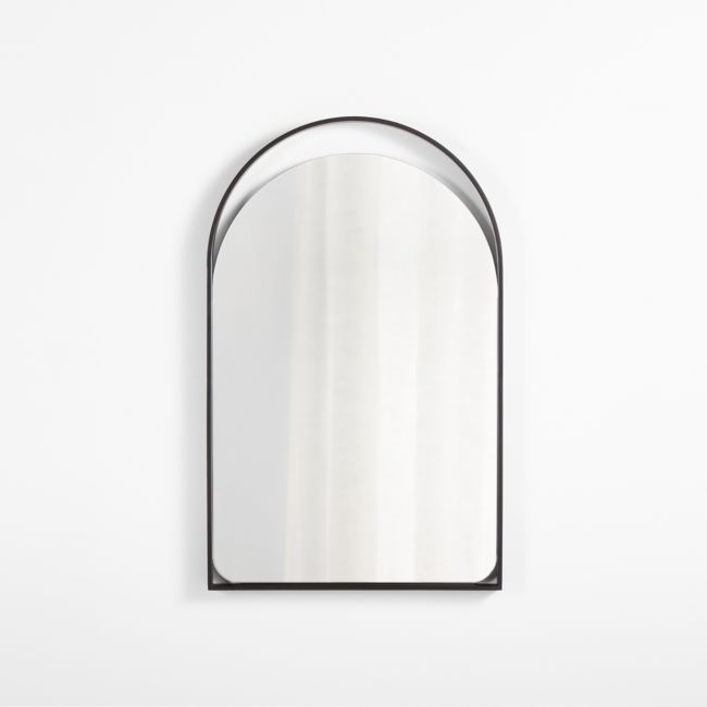 Aosta Black Wall Mirror 25"x40" - Image 0