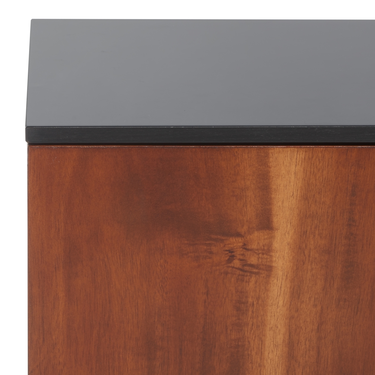 Vance 3 Door 2 Shelf Sideboard - Black / Brown - Safavieh - Image 2