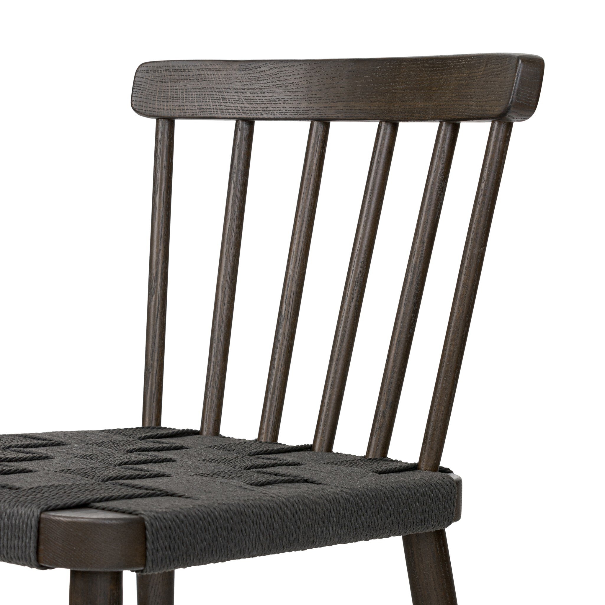 Kershaw Dining Chair - Black Rush - Image 9