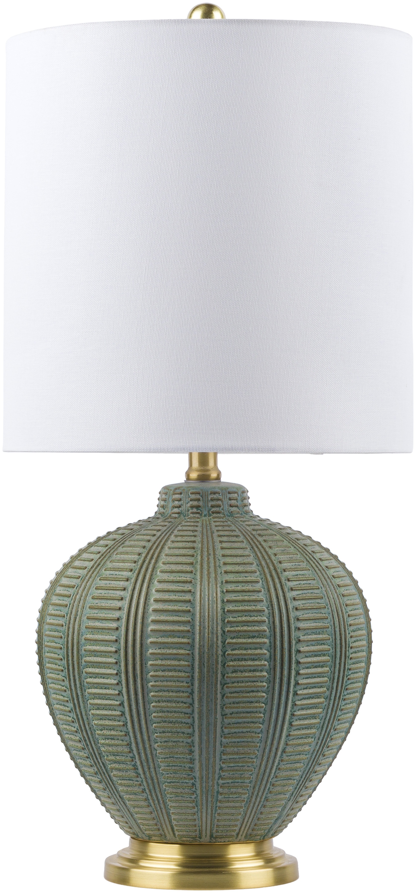 Livabliss Rayas Green Glazed 26"H x 12"W x 12"D Accent Table Lamp - Image 0