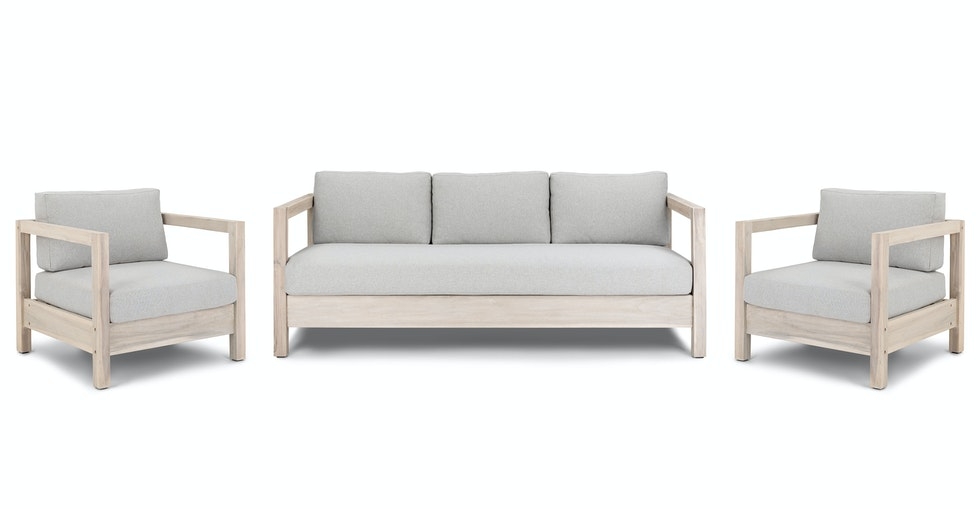 Arca Driftwood Gray Sofa Set - Image 0