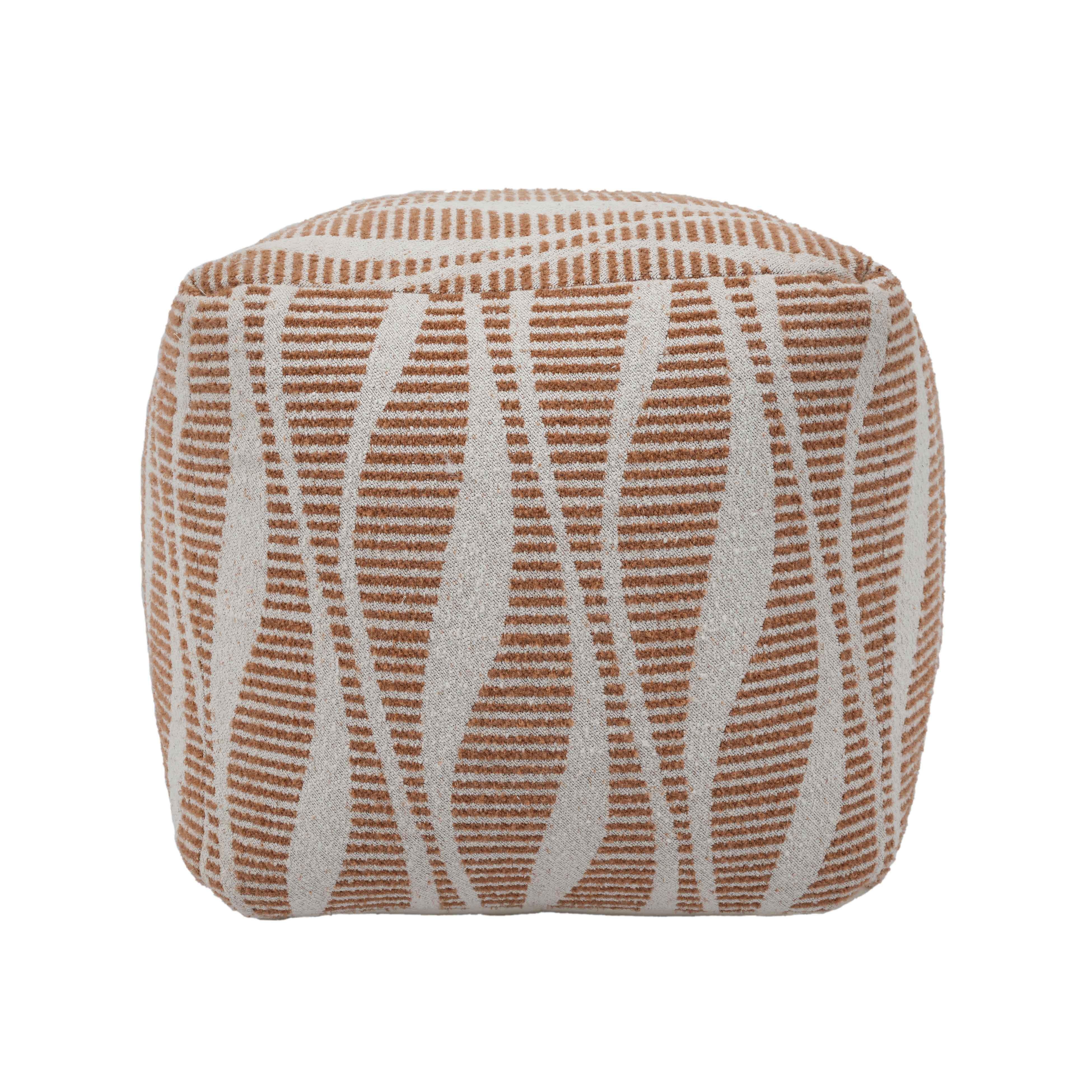 Ember Woven Pouf - Image 0