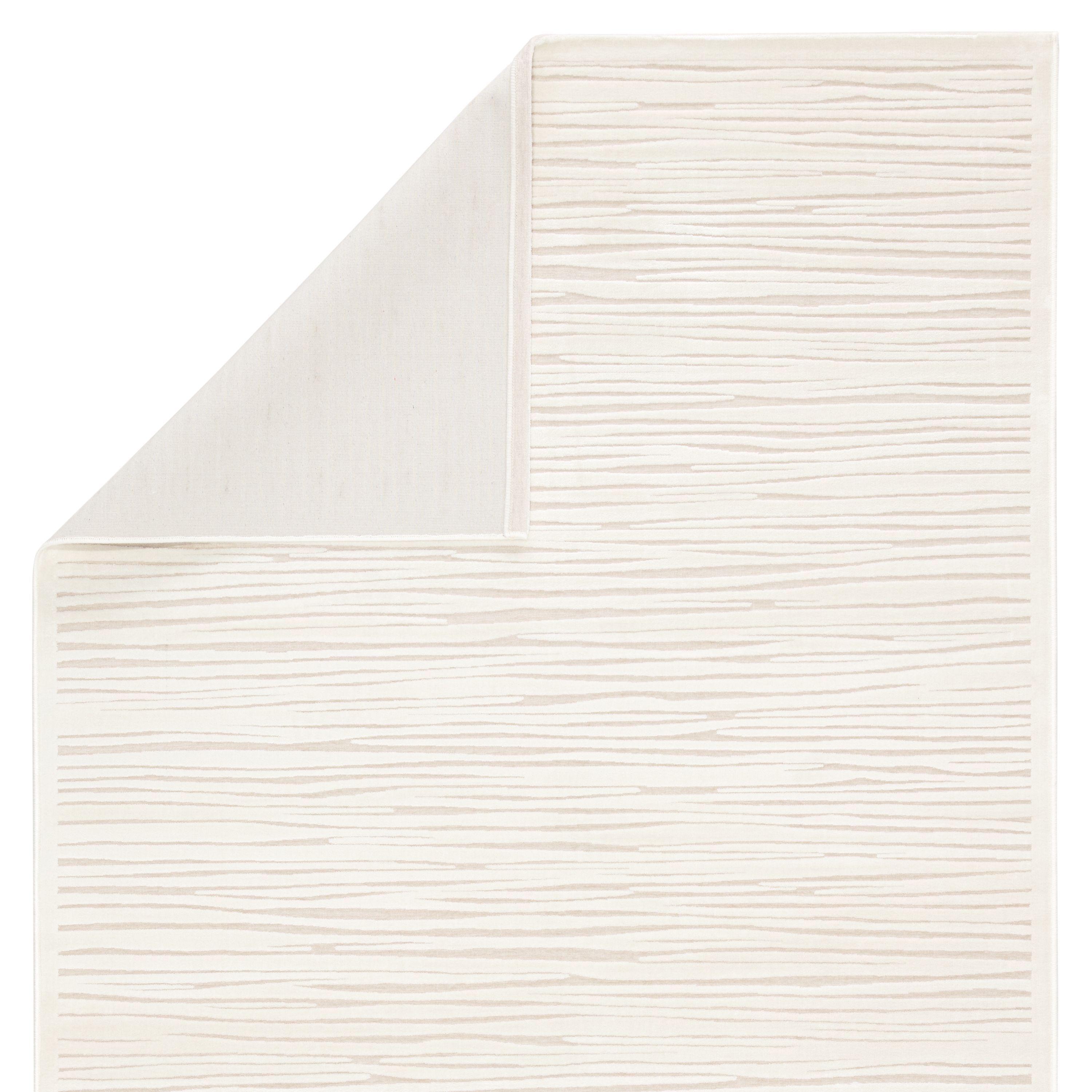 Linea Abstract White Area Rug (2' X 3') - Image 2