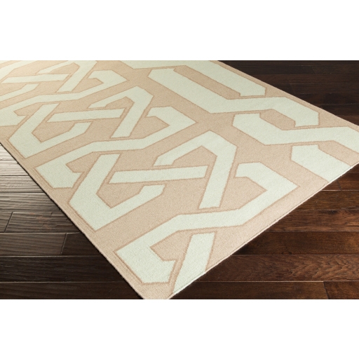 Alameda Beige Indoor 8' x 11' Handmade Rug - Image 1