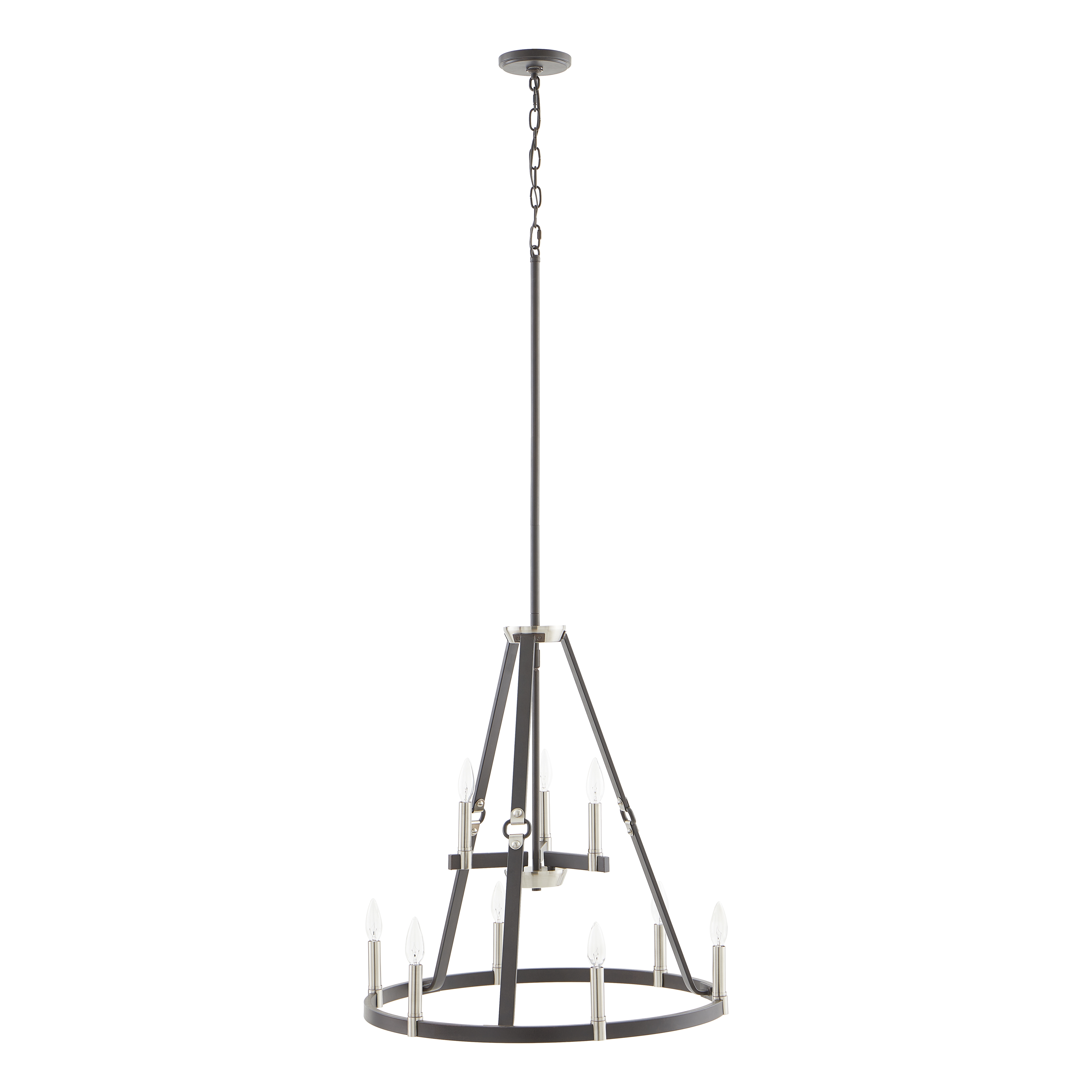 Armstrong Grove 25'' Wide 9-Light Chandelier - Espresso - Image 1