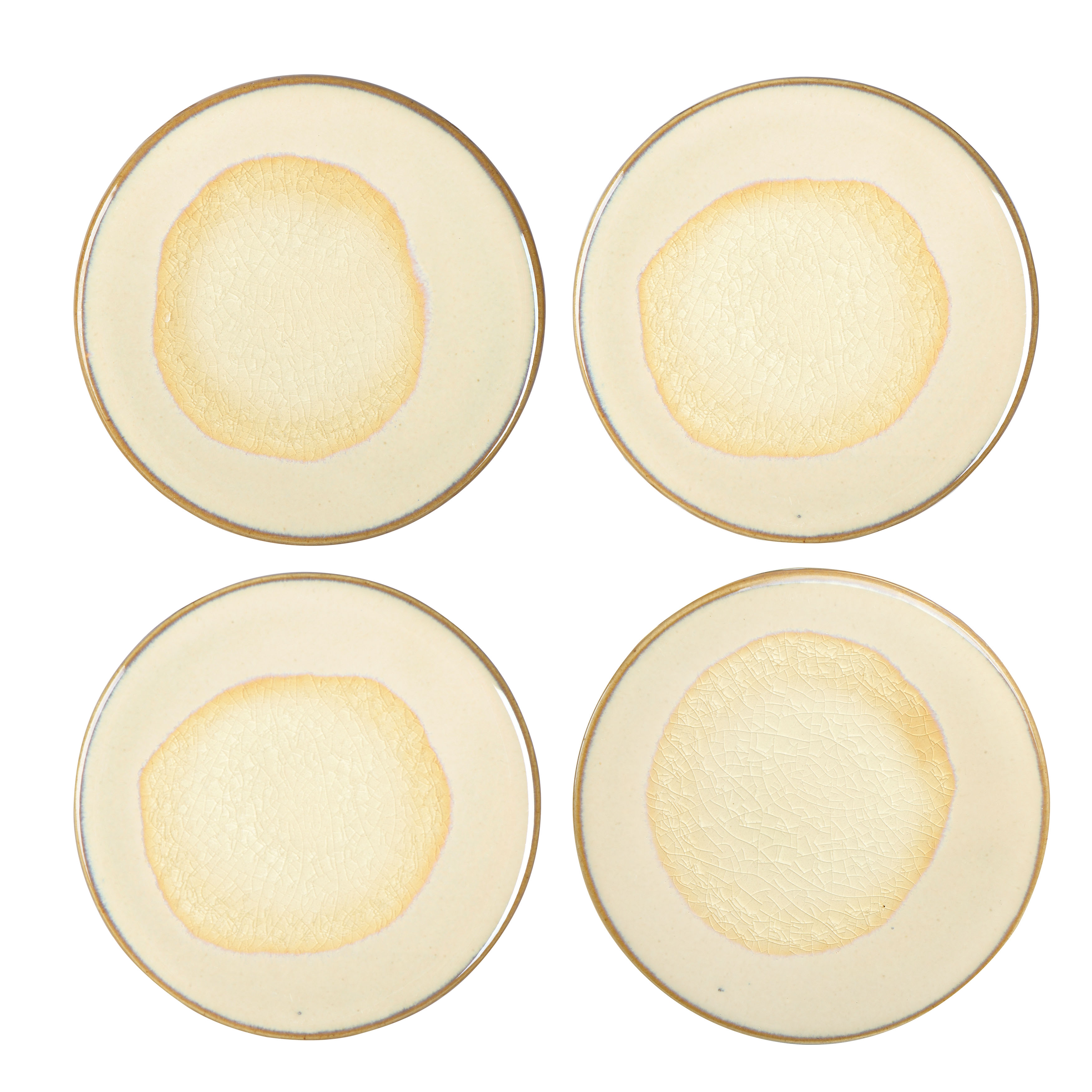 Stoneware Reactive Glaze Coasters, Set of 4 - Image 0