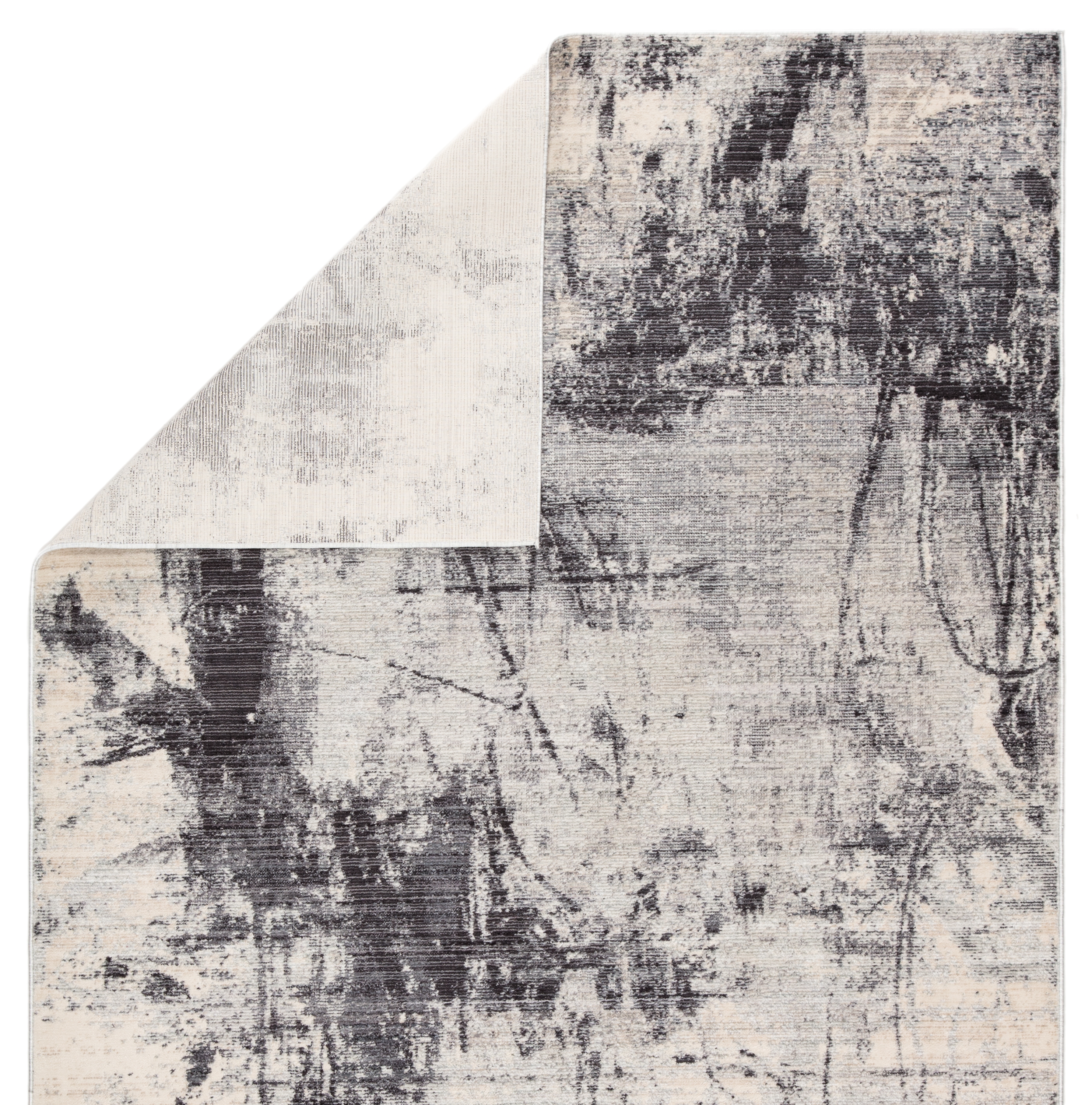 Patton Abstract Ivory/ Gray Area Rug (8'10"X11'9") - Image 2