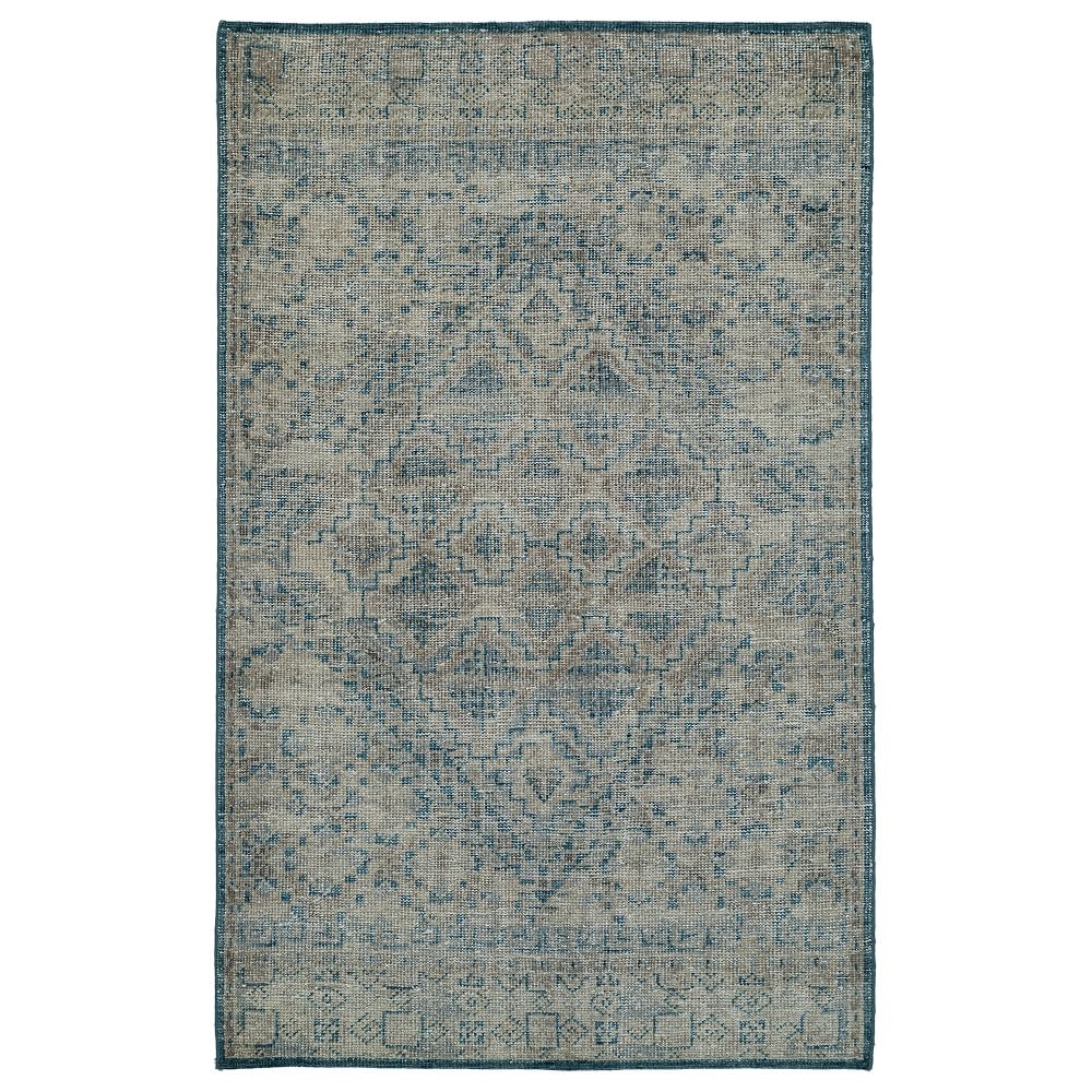 Hand Knotted Coty Rug, 5x8, Blue Multi - Image 0