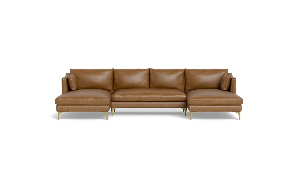 Caitlin Leather U-Sectional Sofa by The EverygirlÃ?Â® - Image 0