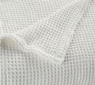 Waffle Weave Blanket, King/Cal. King, Loden - Image 1