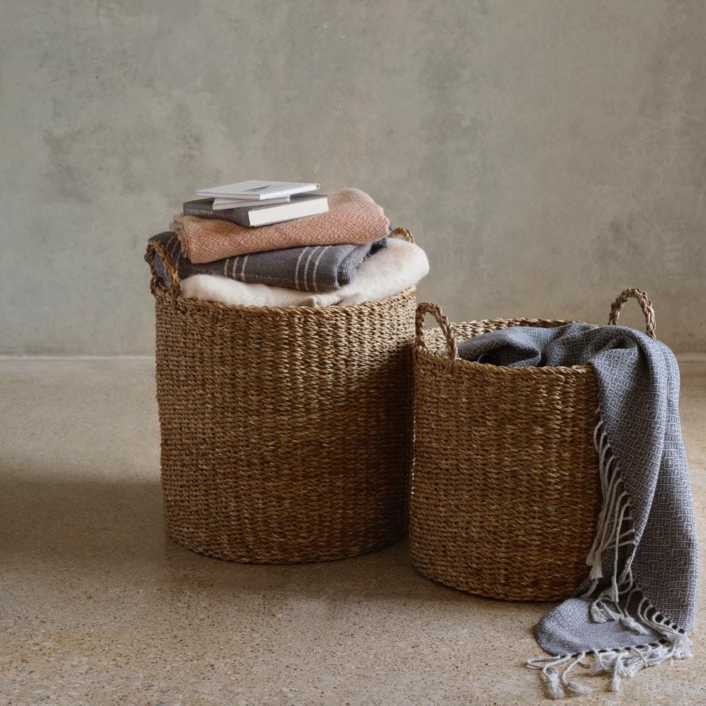 The Citizenry Padma Round Storage Basket | Large | Tan - Image 9