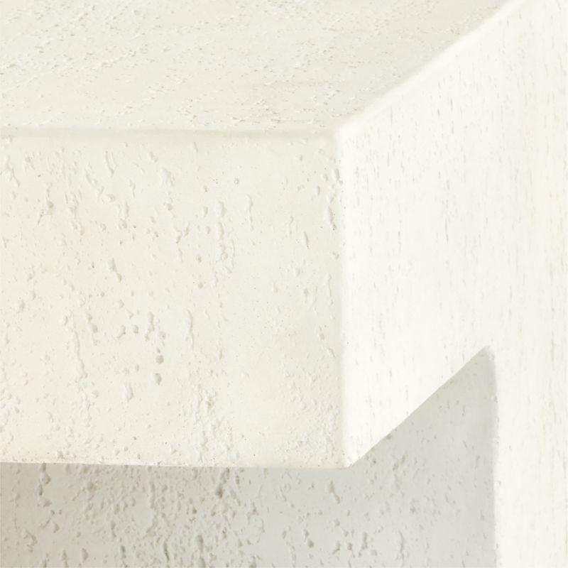 Tito Textured Faux Travertine 40" Square Coffee Table - Image 2