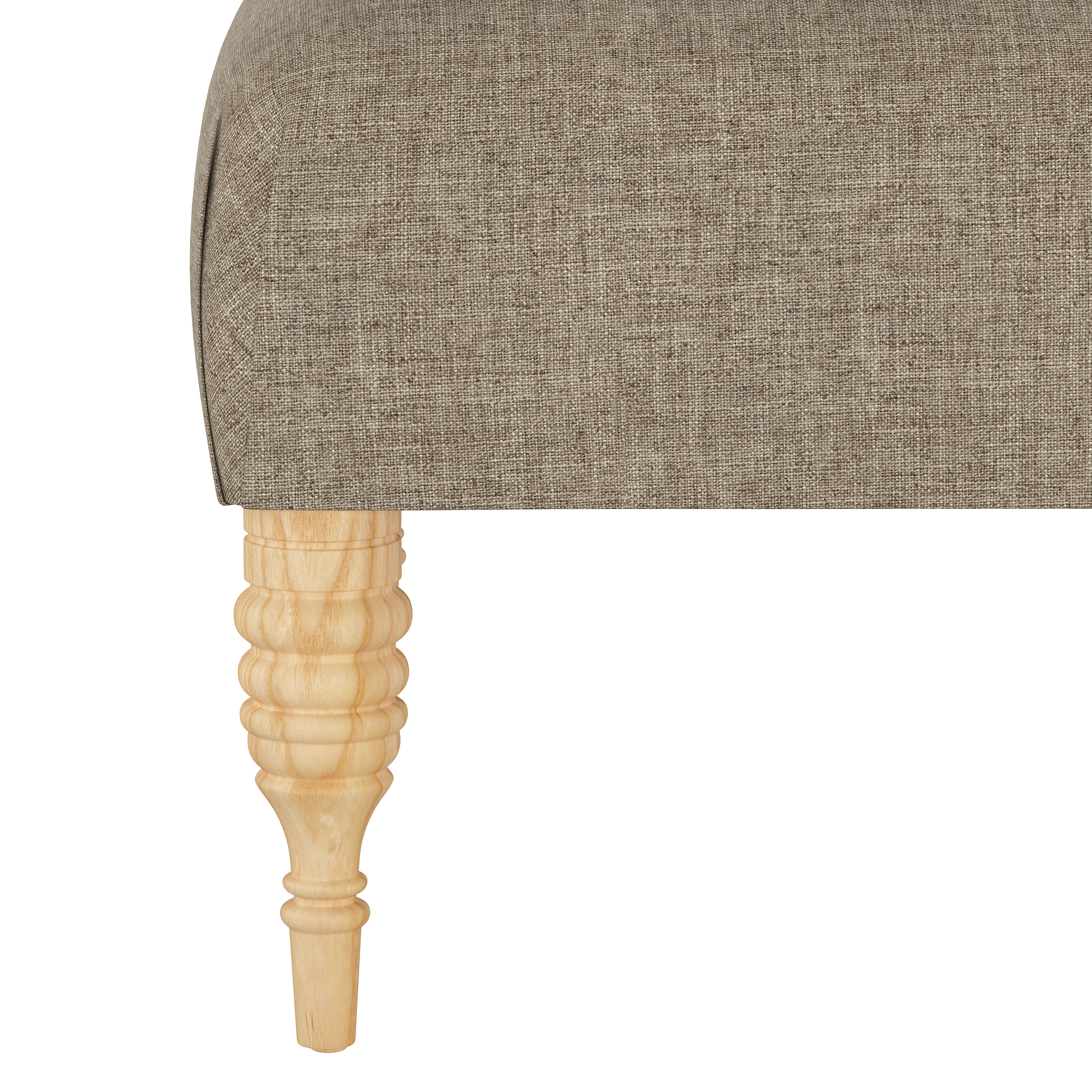 Algren Cocktail Ottoman with Turned Legs - Image 2