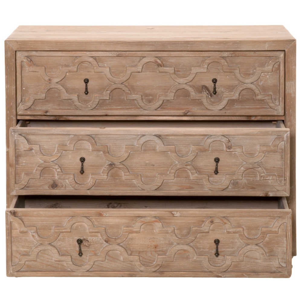 Gael Rustic Lodge Brown Reclaimed Pine Wood Dresser - Image 1
