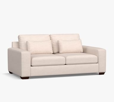 Big Sur Square Arm Upholstered Deep Seat Grand Sofa 105", Down Blend Wrapped Cushions, Sunbrella(R) Performance Chenille Salt - Image 5