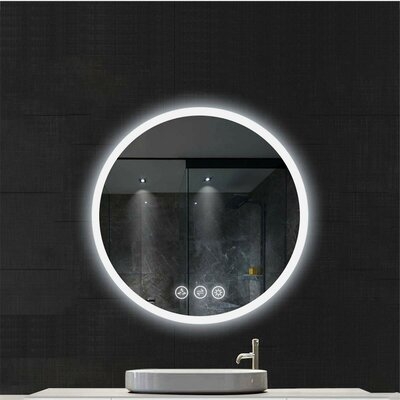 Portsmouth Modern Frameless Lighted Bathroom Mirror - Image 0