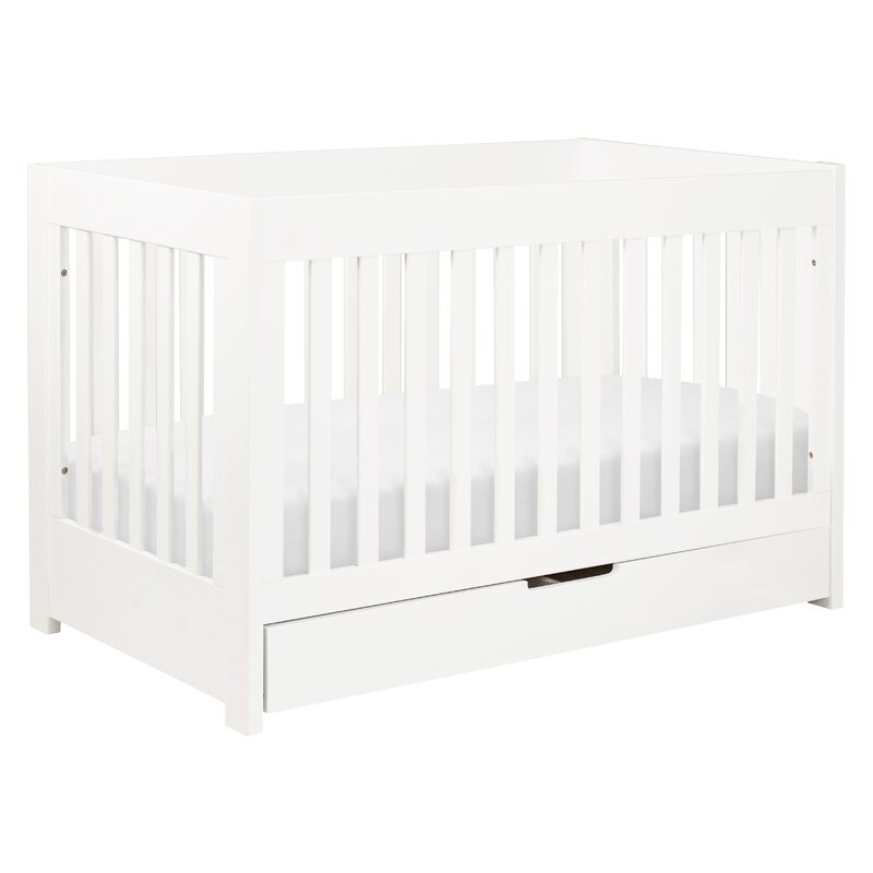babyletto Mercer 3-in-1 Convertible Crib Color: White - Image 0