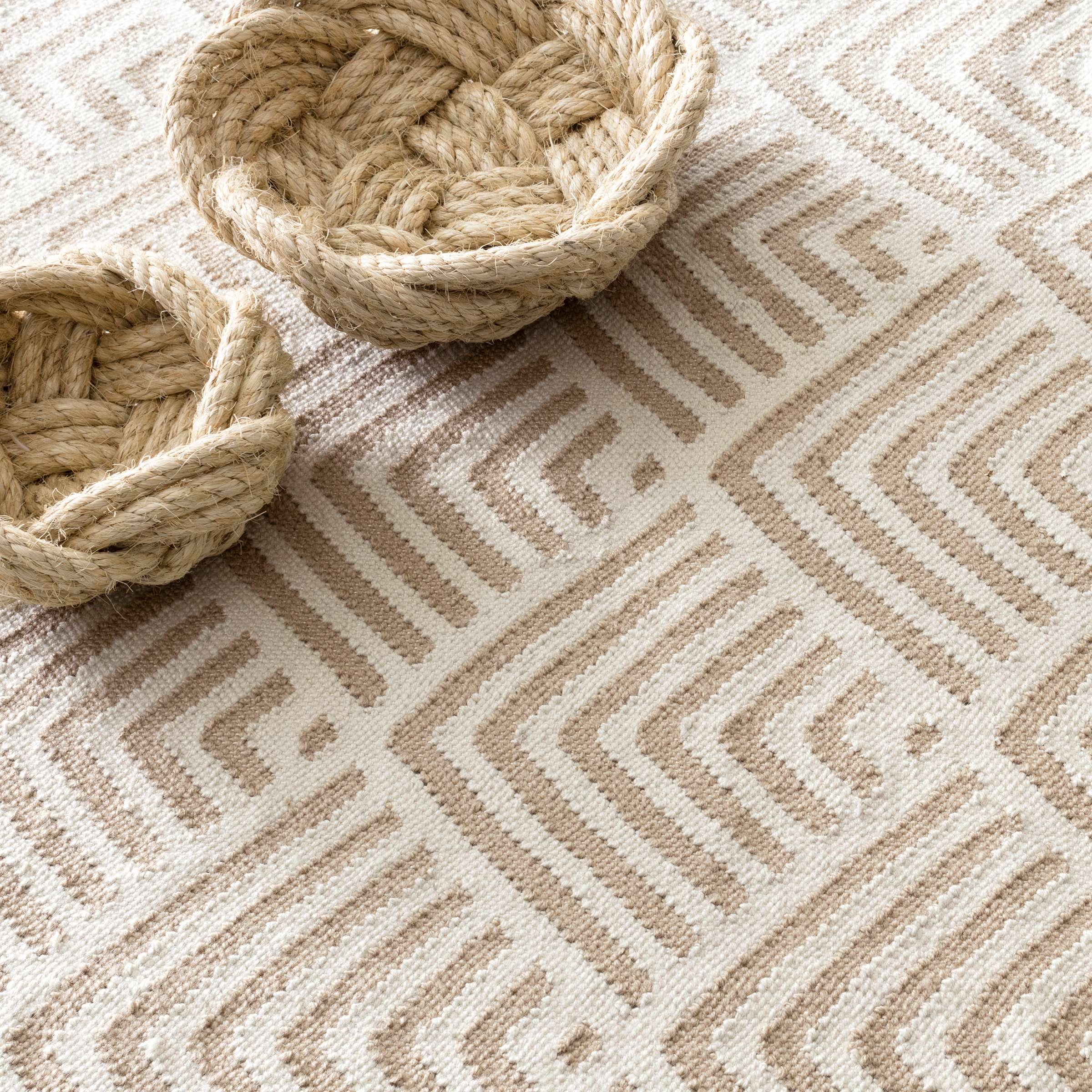 Cleo Cement Handwoven Indoor/Outdoor Rug - Image 1