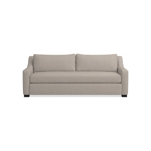 Ghent 84 Sofa, Standard Cushion, Perennials Performance Melange Weave, Light Sand, Ebony Leg - Image 0