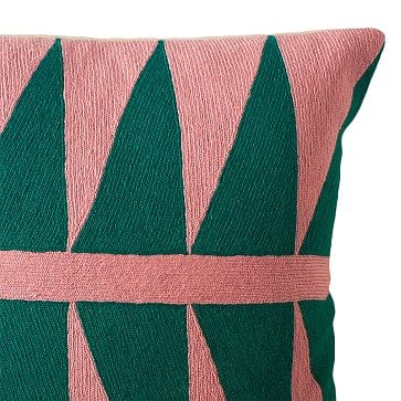 Leah Singh Palm Springs Emerald Pillow, Pink - Image 1