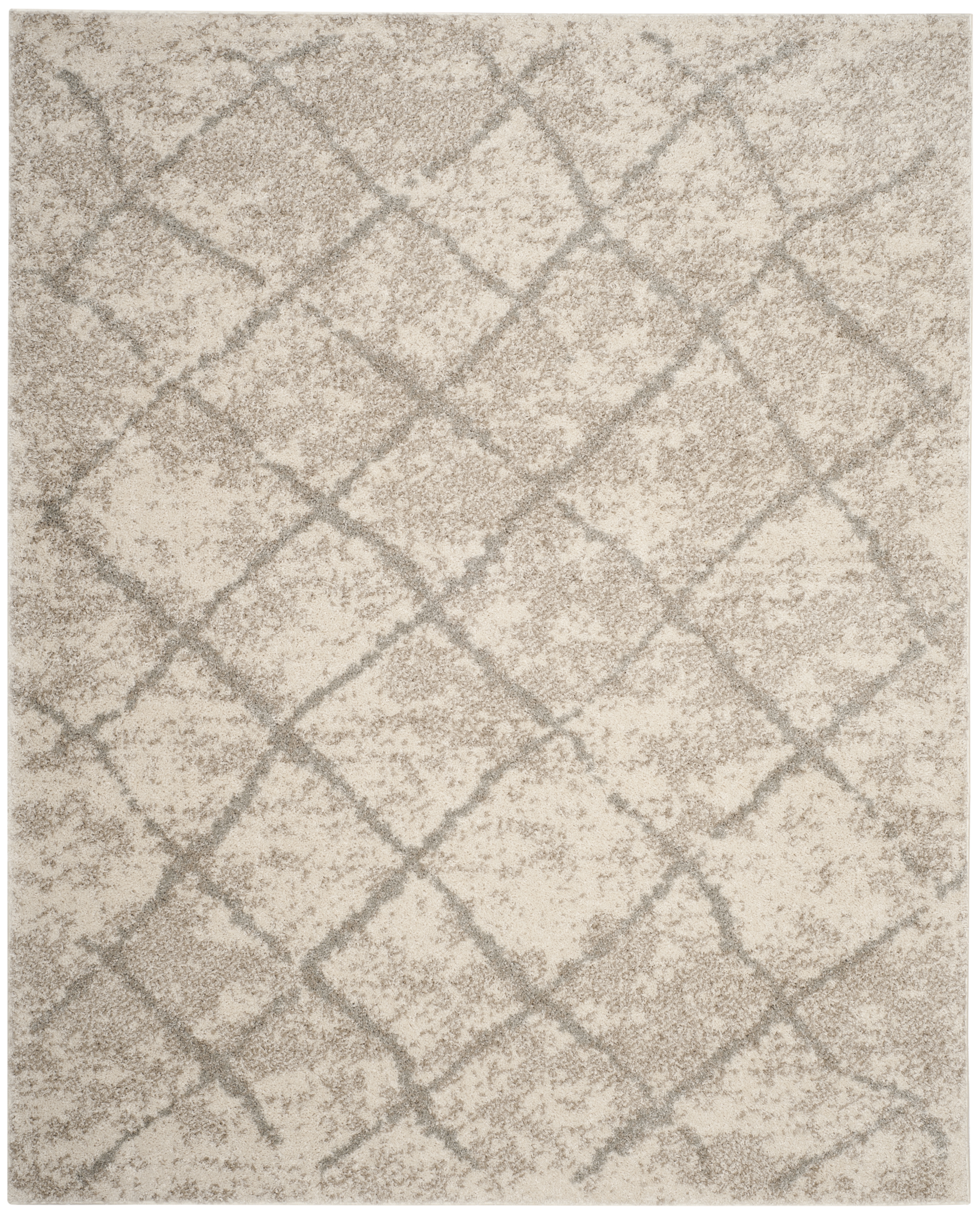 Arlo Home Woven Area Rug, BER162C, Cream/Light Grey,  8' X 10' - Image 0