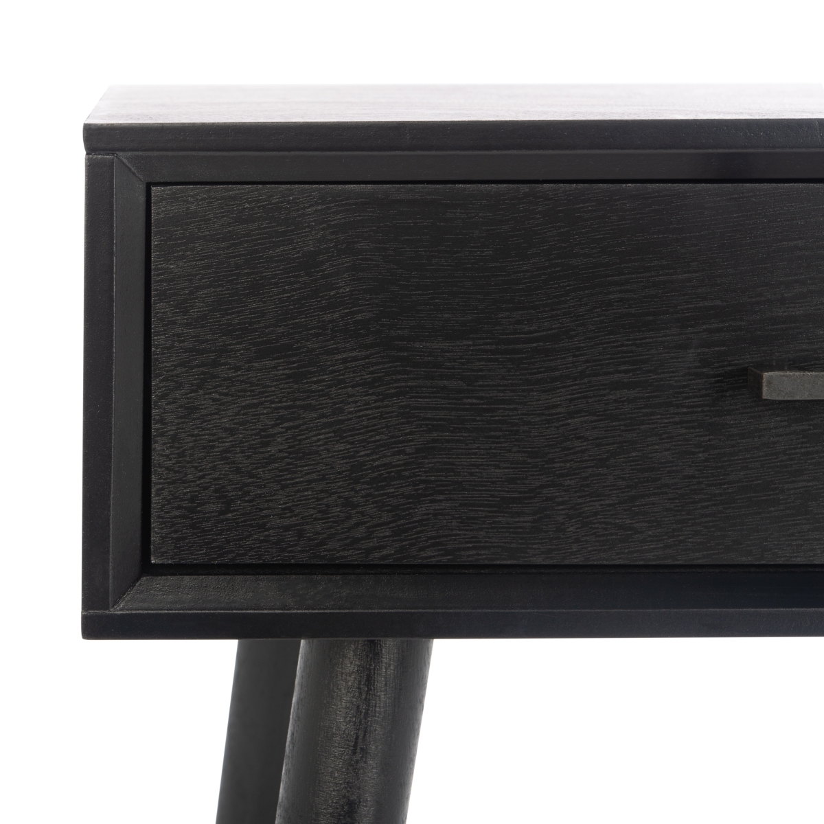 Remy 1 Drawer Writing  Desk - Black - Safavieh - Image 2