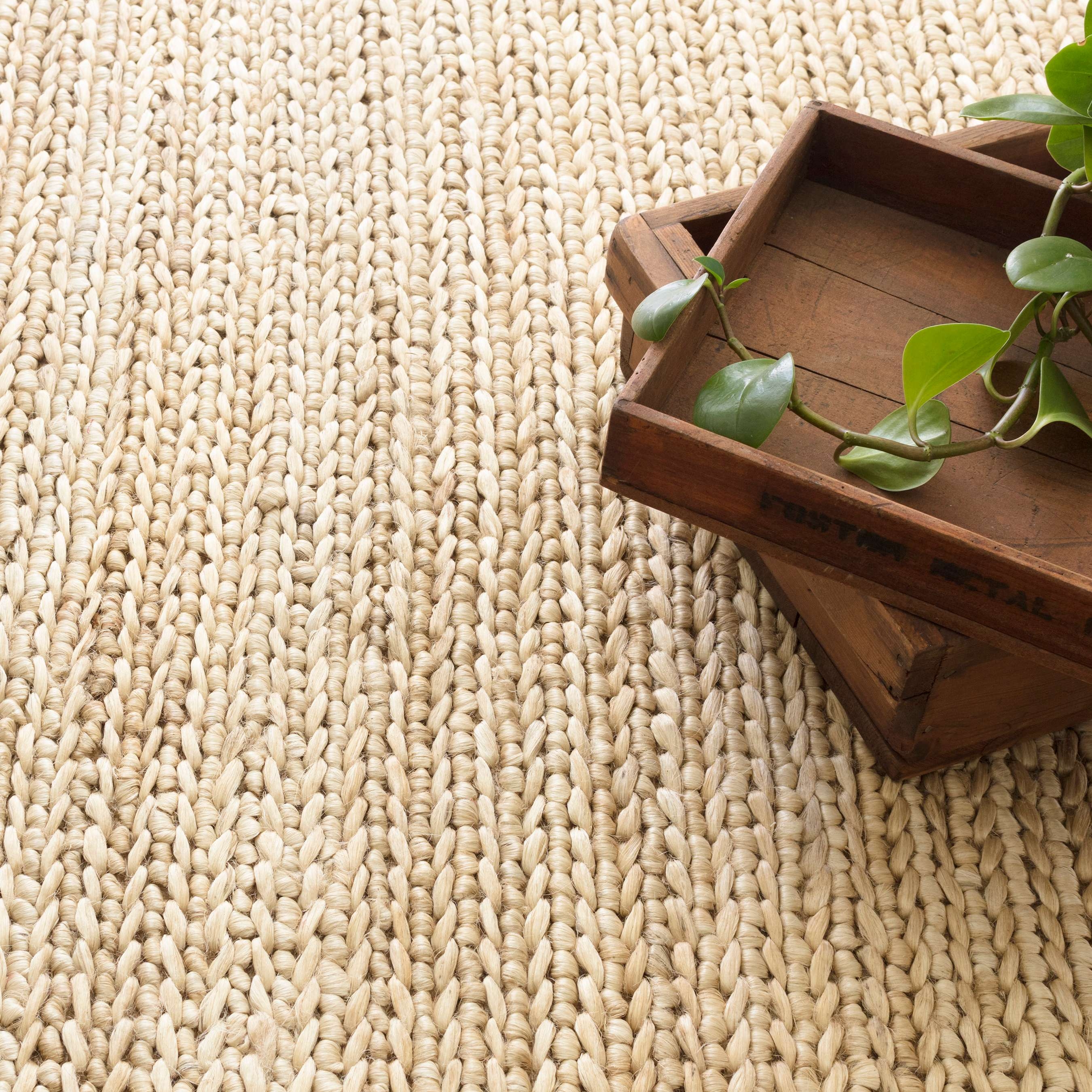 Jute Handwoven Natural Rug - Image 1
