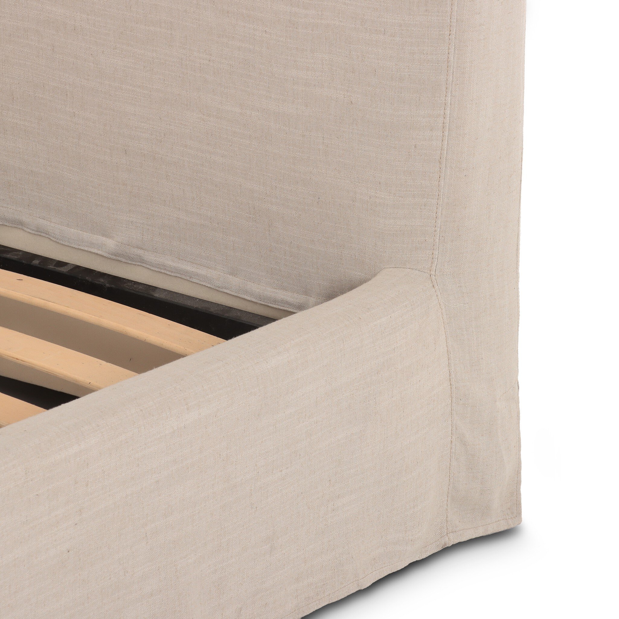 Daphne Slipcover Bed - Savoy Parchment - Image 6