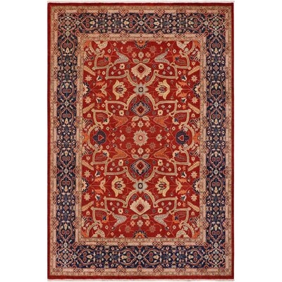 Eclectic Ziegler Othal Red/Blue Wool Rug - 9'0'' X 11'9'' - Image 0