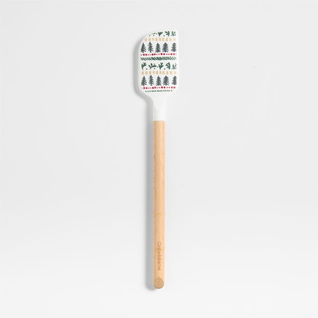 Nordic Fair Isle Silicone and Wood Spatula - Image 0