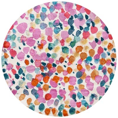Ofrath Polka Dots Multicolor Area Rug - Image 0
